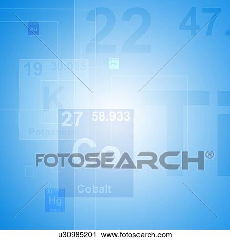 Stock Image - Cobalt chemical symbol, illustration. Fotosearch