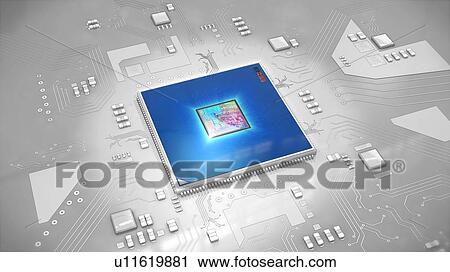 Computer processor, illustration View Large Photo Image Stock Image - Computer processor, illustration. Fotosearch