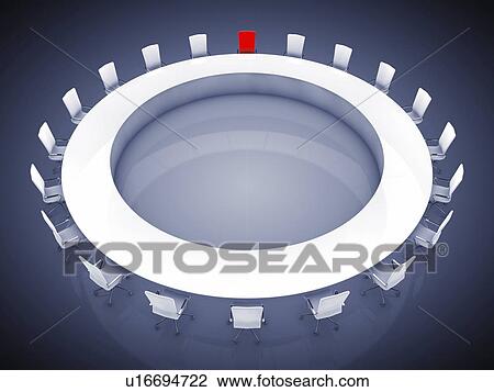 Stock Image - Conference room, illustration. Fotosearch