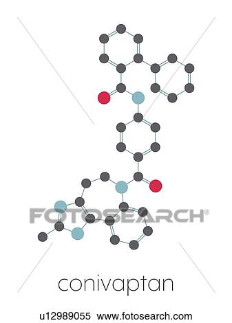 Conivaptan hyponatremia drug, molecular model View Large Photo Image Stock Photography - Conivaptan hyponatremia drug, molecular model. Fotosearch