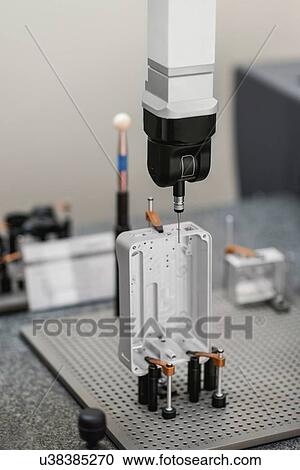 Stock Image - Coordinate measuring machine. Fotosearch