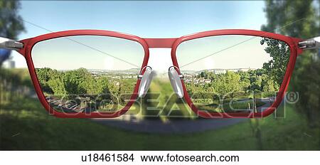 Picture - Corrective glasses, illustration. Fotosearch
