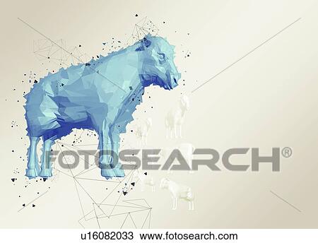Stock Image - Cow, illustration.. Fotosearch