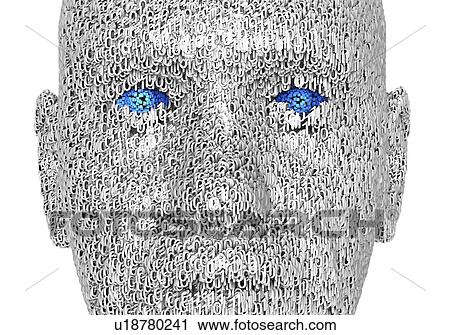Stock Image - Cyborg, conceptual illustration. Fotosearch