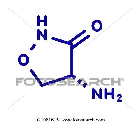 Stock Photography - Cycloserine tuberculosis drug, molecular model. Fotosearch