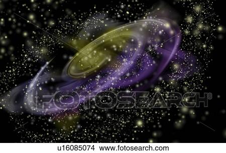 Picture - Deep space, illustration. Fotosearch
