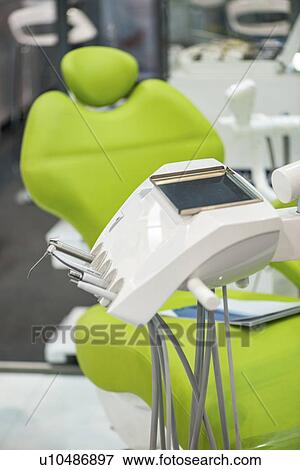 Dentist's chair View Large Photo Image Stock Photo - Dentist's chair. Fotosearch