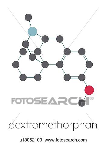 Dextromethorphan cough suppressant drug, molecular model View Large Photo Image Stock Photo - Dextromethorphan cough suppressant drug, molecular model. Fotosearch