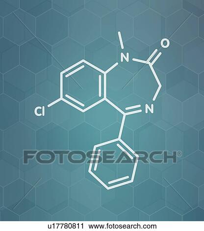 Diazepam sedative and hypnotic drug, molecular model View Large Photo Image Stock Image - Diazepam sedative and hypnotic drug, molecular model. Fotosearch