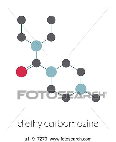 Diethylcarbamazine anthelmintic drug, molecular model View Large Photo Image Stock Photo - Diethylcarbamazine anthelmintic drug, molecular model. Fotosearch