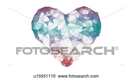 Digital heart shape, illustration View Large Photo Image Stock Image - Digital heart shape, illustration. Fotosearch