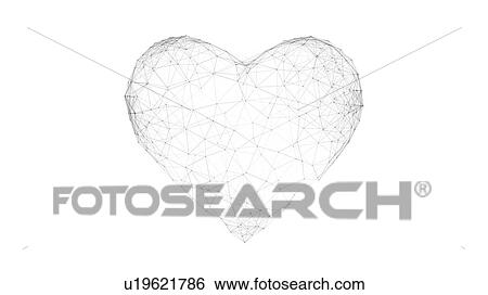 Digital heart shape, illustration View Large Photo Image Stock Photograph - Digital heart shape, illustration. Fotosearch