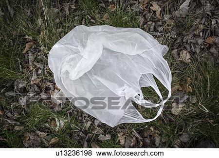 Stock Photo - Discarded plastic bag. Fotosearch