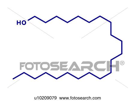 Stock Photo - Docosanol antiviral drug, molecular model. Fotosearch