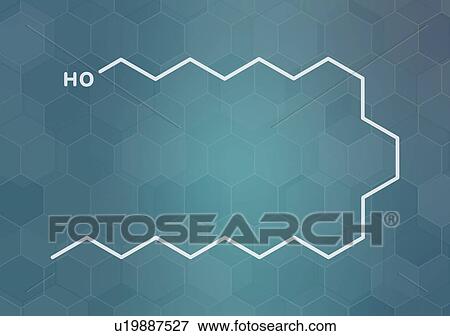 Stock Photo - Docosanol antiviral drug, molecular model. Fotosearch