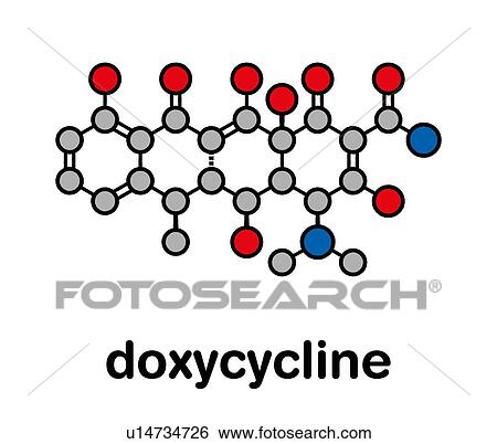 Doxycycline antibiotic drug, molecular model View Large Photo Image Stock Photograph - Doxycycline antibiotic drug, molecular model. Fotosearch