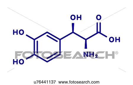 Droxidopa hypotension drug, molecular model View Large Photo Image Stock Photo - Droxidopa hypotension drug, molecular model. Fotosearch