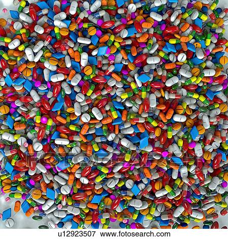 Stock Photo - Drug capsules, illustration. Fotosearch