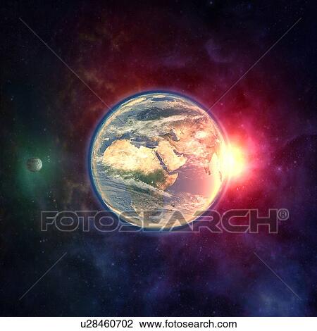 Earth, illustration View Large Photo Image Stock Image - Earth, illustration. Fotosearch