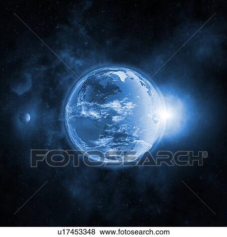 Earth, illustration View Large Photo Image Stock Photo - Earth, illustration. Fotosearch