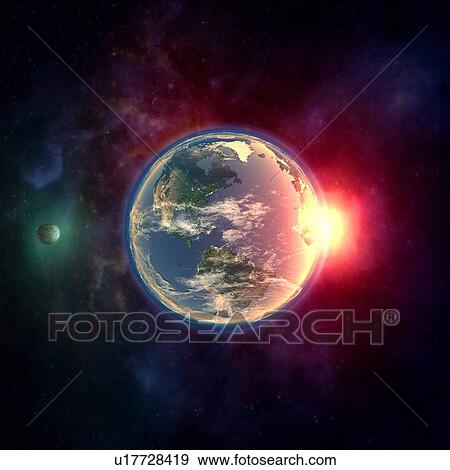 Stock Photo - Earth, illustration. Fotosearch