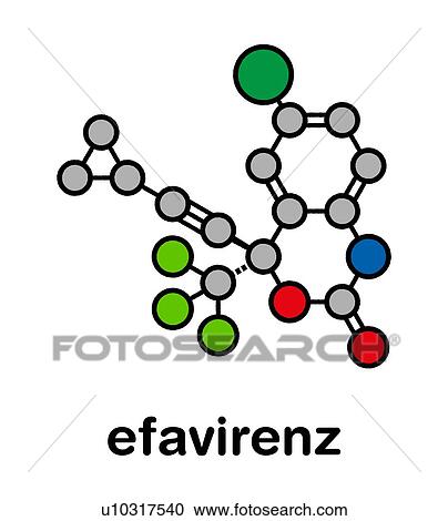 Efavirenz HIV drug, molecular model View Large Photo Image Stock Image - Efavirenz HIV drug, molecular model. Fotosearch