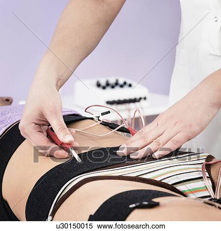 Stock Photography - Electrical muscle stimulation. Fotosearch