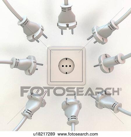 Stock Photo - Electrical overload, conceptual illustration. Fotosearch
