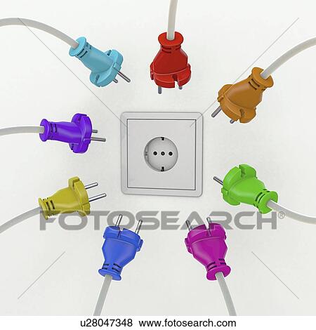 Stock Photo - Electrical overload, conceptual illustration. Fotosearch