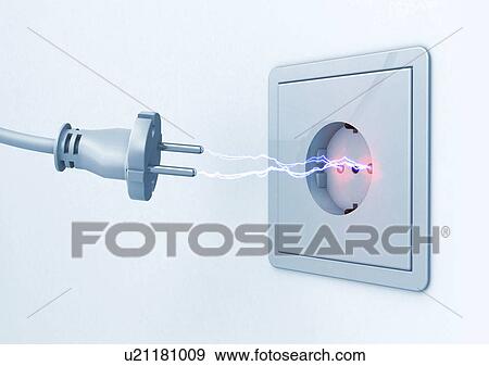 Electrical socket, illustration View Large Photo Image Stock Photo - Electrical socket, illustration. Fotosearch