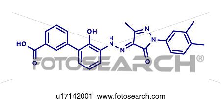 Stock Image - Eltrombopag thrombocytopenia drug, molecular model. Fotosearch