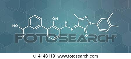 Stock Photo - Eltrombopag thrombocytopenia drug, molecular model. Fotosearch