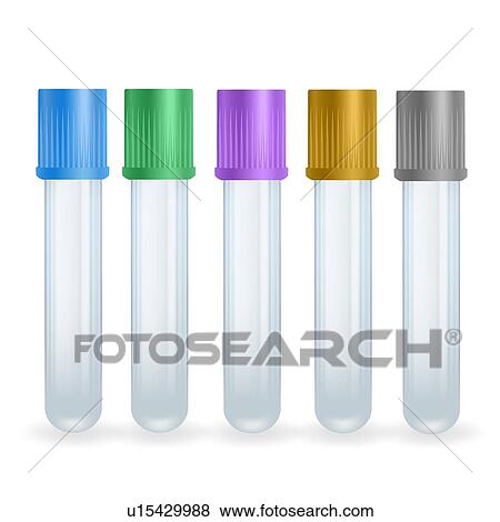Stock Photo - Empty blood sample tubes, illustration. Fotosearch