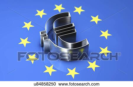 Stock Image - Euro currency, illustration. Fotosearch