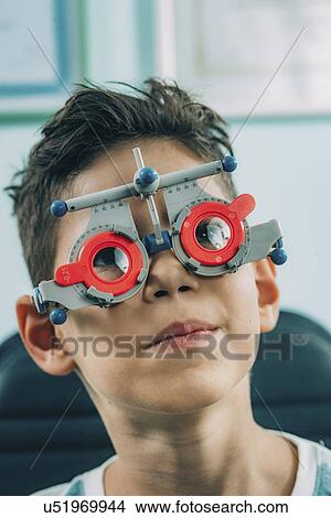 Picture - Eye examination. Fotosearch