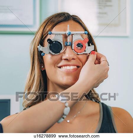 Stock Photo - Eye examination. Fotosearch