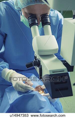 Stock Image - Eye surgery. Fotosearch