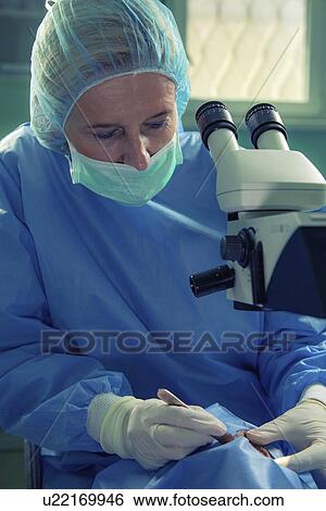 Stock Photograph - Eye surgery. Fotosearch