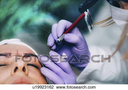 Eyebrow microblading View Large Photo Image Stock Image - Eyebrow microblading. Fotosearch