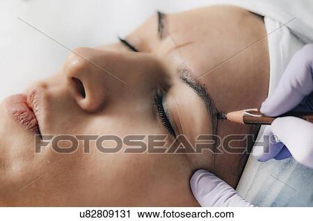 Eyebrow microblading View Large Photo Image Stock Image - Eyebrow microblading. Fotosearch