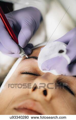 Eyebrow microblading View Large Photo Image Stock Image - Eyebrow microblading. Fotosearch