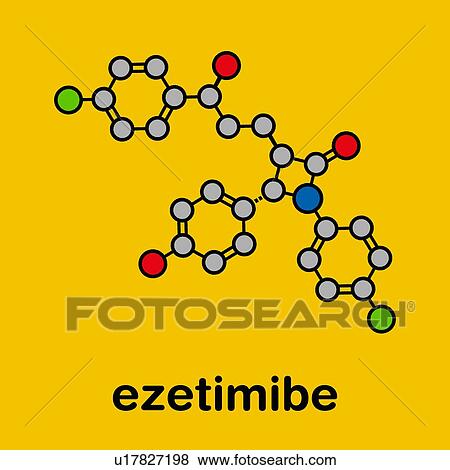 Ezetimibe cholesterol-lowering drug, molecular model View Large Photo Image Stock Photo - Ezetimibe cholesterol-lowering drug, molecular model. Fotosearch