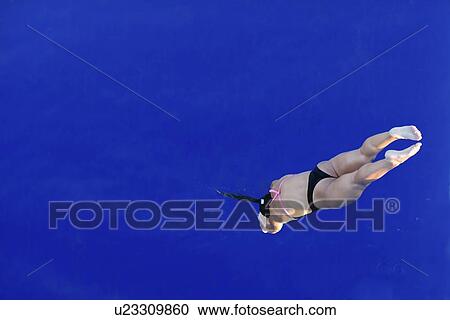 Stock Image - Female diver. Fotosearch