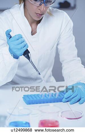Female science researcher in laboratory View Large Photo Image Stock Photo - Female science researcher in laboratory. Fotosearch
