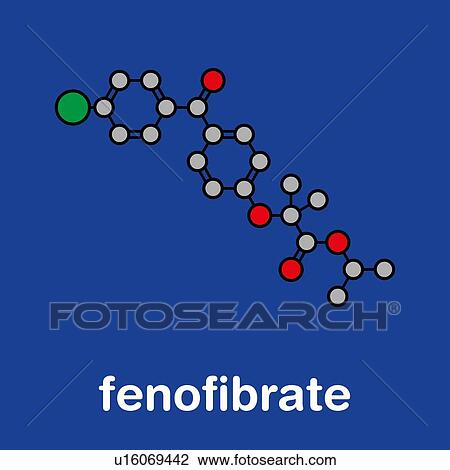 Fenofibrate cholesterol lowering drug, molecular model View Large Photo Image Stock Image - Fenofibrate cholesterol lowering drug, molecular model. Fotosearch