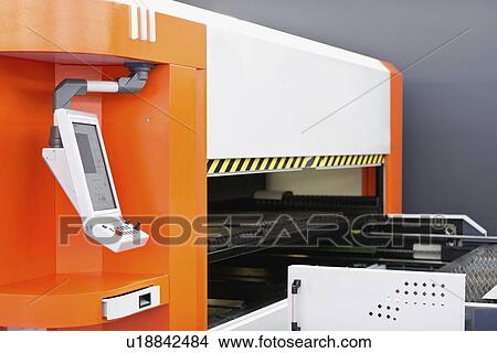 Picture - Fibre laser cutting machine. Fotosearch