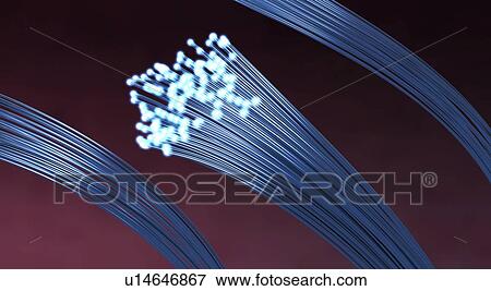 Stock Photo - Fibre optics, illustration. Fotosearch