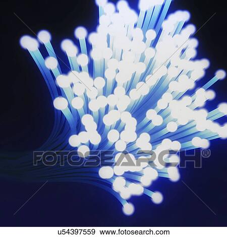 Stock Photo - Fibre optics, illustration. Fotosearch