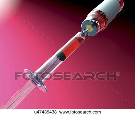 Filling syringe, illustration View Large Photo Image Stock Photo - Filling syringe, illustration. Fotosearch