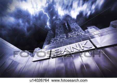 Picture - Financial crisis, conceptual illustration. Fotosearch